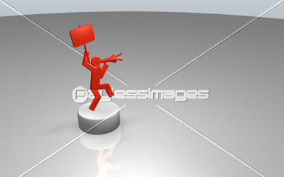 素材 人物宣伝マン