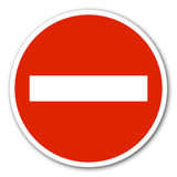 道路標識 車両進入禁止 アイコン